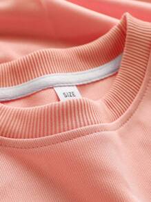 Tween Girl Leopard Heart Print Crew Neck Sweatshirt, Long Sleeve Knit Girls Hoodie