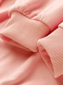 Tween Girl Leopard Heart Print Crew Neck Sweatshirt, Long Sleeve Knit Girls Hoodie