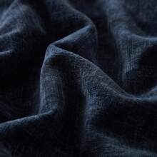 1 件装雪尼尔装饰抱枕套，带缝合边缘，纯色染色靠垫套，适用于家居装饰沙发床客厅 - 藏蓝色 - 查看 7