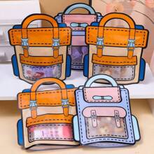 1/5/10Pcs Cute Cartoon Backpack Styling Bag With Handle - Birthday Celebration And Party Gift Bag - Multicolor - View 10