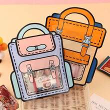1/5/10Pcs Cute Cartoon Backpack Styling Bag With Handle - Birthday Celebration And Party Gift Bag - Multicolor - View 7