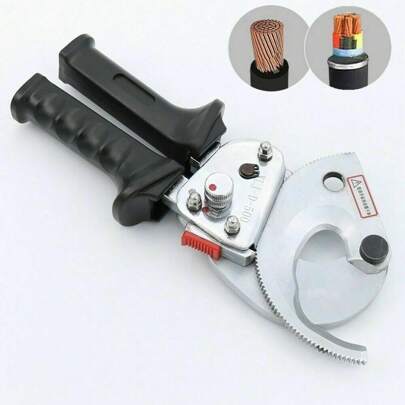 Ratchet Cable Scissors Cutter Plier Copper Aluminum Armored Wire Cutting Tool Heavy Duty Ratchet Cable Cutter Cut Up To 500mm² Copper Wire Cable Cutting Tool