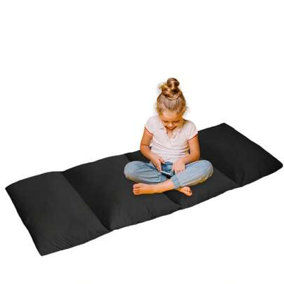 Colchoneta Doble Vista, De Almohadas, Tamaño Chico, Para Descanso en Piso, Camastro, Juego o Picnic, Acolchonada, Funda Extraíble, Lavable, Vacaciones, Jardín o Interiores