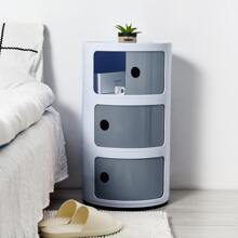 LIVINGANDHOME Living And Home Cylindrical Multi-Tiered Plastic Storage Drawer Unit - 彩色 - 查看 8