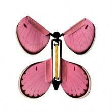 10 件上链蝴蝶、橡皮筋驱动的飞天仙子玩具、惊喜礼物、派对礼物（所有颜色随机，包括无图像的款式） - 彩色 - 查看 7