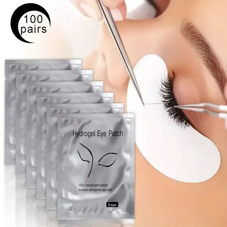 200/100/50 对眼贴、隔离睫毛延长垫、眼部凝胶垫（适用于专业沙龙和个人）、DIY 睫毛延长用品 - 彩色 - 查看 1