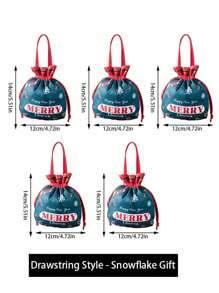 1 pieza/5 piezas/10 piezas Bolsas de regalo de Navidad, Bolsa de regalos de Papá Noel, Bolso de muñeco de nieve navideño, bolsas de Apple para regalo en Nochebuena, Empaque de frutas navideñas, Regalos para dulces, Recuerdos decorativos