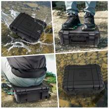 Waterproof Protective Hard Carry Flight Case Camera Equipment Storage Secure Box - Black - View 9