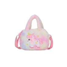 Cute Plush Handbag, Girls Casual Versatile Shoulder Crossbody Bag - A - View 8