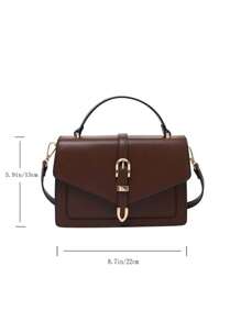 Dedoo Lightweight Square Flap Bag With Buckle Decor, Suitable For Teenagers, Women, College Students, Young Professionals And Office Workers, Ideal For Commuting, Outdoor Activities, Travel, Picnics, And Business Casual Occasions, A Must-Have Item For The New Year