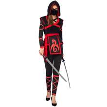 Disfraz de mujer de guerrera para Halloween, festivales, fiestas rave, role play, con un mono, accesorios faciales y faja de cintura