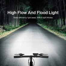 1 件超亮自行车灯，适用于夜间骑行，ABS 水平自行车前灯，带喇叭 - 彩色 - 查看 10