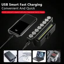 1 件超亮自行车灯，适用于夜间骑行，ABS 水平自行车前灯，带喇叭 - 彩色 - 查看 6