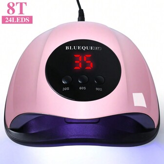 LIMEGIRL UV LED Nail Lamp, Fast Drying Gel Nail Polish, Professional Gel UV Nail Lamp With 3 Timers And Auto Sensor, LCD Display Gel Nail Curing Light For Salon And Home Use