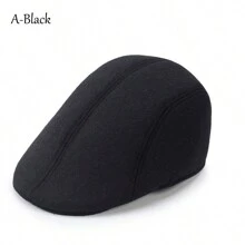 3 Styles Winter Men's Warm Berets Women Retro Thickened Forward Hat Newsboy Caps