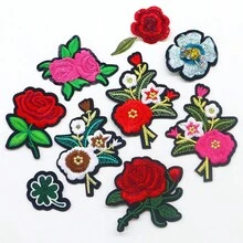 3 miếng vá thời trang hoa đẹp Miếng dán thủ công Miếng vá DIY Applique Thêu May Sắt Trên Miếng vá Biểu tượng Quần áo Trang phục Phụ kiện - 3 cái - Xem 1