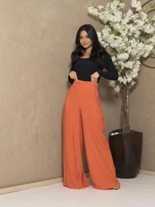 Vibe Women Pants - 橘色 - 查看 2