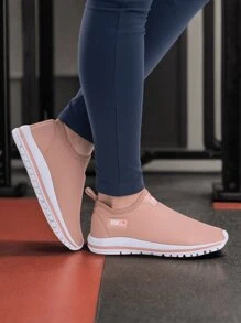 Women's Sports Shoes Comfortable For Working Out, Walking, Everyday, Flexible, Non-Slip, Easy To Put On, Breathable - 乾枯玫瑰色 - 查看 4