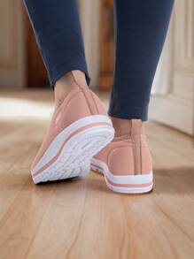 Women's Sports Shoes Comfortable For Working Out, Walking, Everyday, Flexible, Non-Slip, Easy To Put On, Breathable - 乾枯玫瑰色 - 查看 3