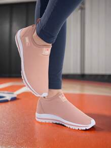 Women's Sports Shoes Comfortable For Working Out, Walking, Everyday, Flexible, Non-Slip, Easy To Put On, Breathable - 乾枯玫瑰色 - 查看 2