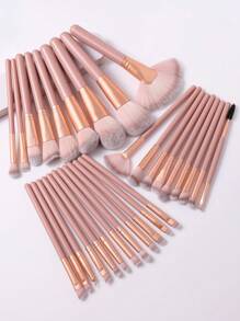 [Bean Paste Pink]18-20-25-30-36-40 Pcs Makeup Brush Sets Premium Synthetic Hair  Eyeshadow Blending Brush Sets Cosmetics Tools