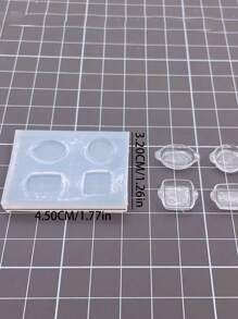 微型食物游戏逼真雕刻盘子模具，DIY 迷你托盘制作 UV 树脂硅胶模具