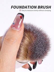 MAANGE 1/2/3支装专业面部斜角伸缩刷，化妆刷，腮红刷，粉底刷，散粉刷，合成毛超柔软粉底刷，适用于液体化妆品，歌舞伎粉底刷，居家或外出使用，三角气垫粉扑，粉底刷，遮瑕刷，腮红刷，修容刷，腮红刷，古铜粉刷，散粉刷，粉底刷，腮红刷，赠品 - 金色 - 查看 9