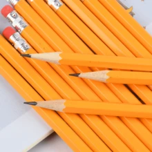 圣诞装饰 12 支卡通可爱铅笔带橡皮擦，符合人体工程学的圆轴，适合儿童和圣诞文具 - 多色 - 查看 8
