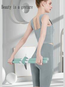 1pc Yoga Stick For Back And Shoulder, Model Cross Stand Yoga Stick For Body Training, Suitable For Various Scenarios - Multicolor - View 4