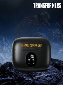 Tai nghe Bluetooth  TF-T50 , Âm thanh vòm stereo bán nhét tai với micrô kép, Cuộc gọi thoại thông minh độ nét cao, Âm nhạc và chơi game, Không trễ, Độ trễ thấp, Màn hình LED, Tuổi thọ pin dài, Tai nghe không dây nhẹ và thoải mái - màu đen - Xem 5