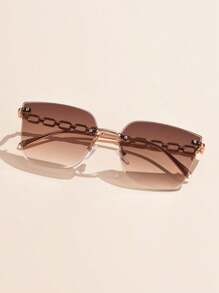 Rimless Tinted Lens Fashion Glasses Tinted Lens For A Vintage Boho Look Elegant Shades Beach Accessories Beach Accessories For Women Glasses Shades