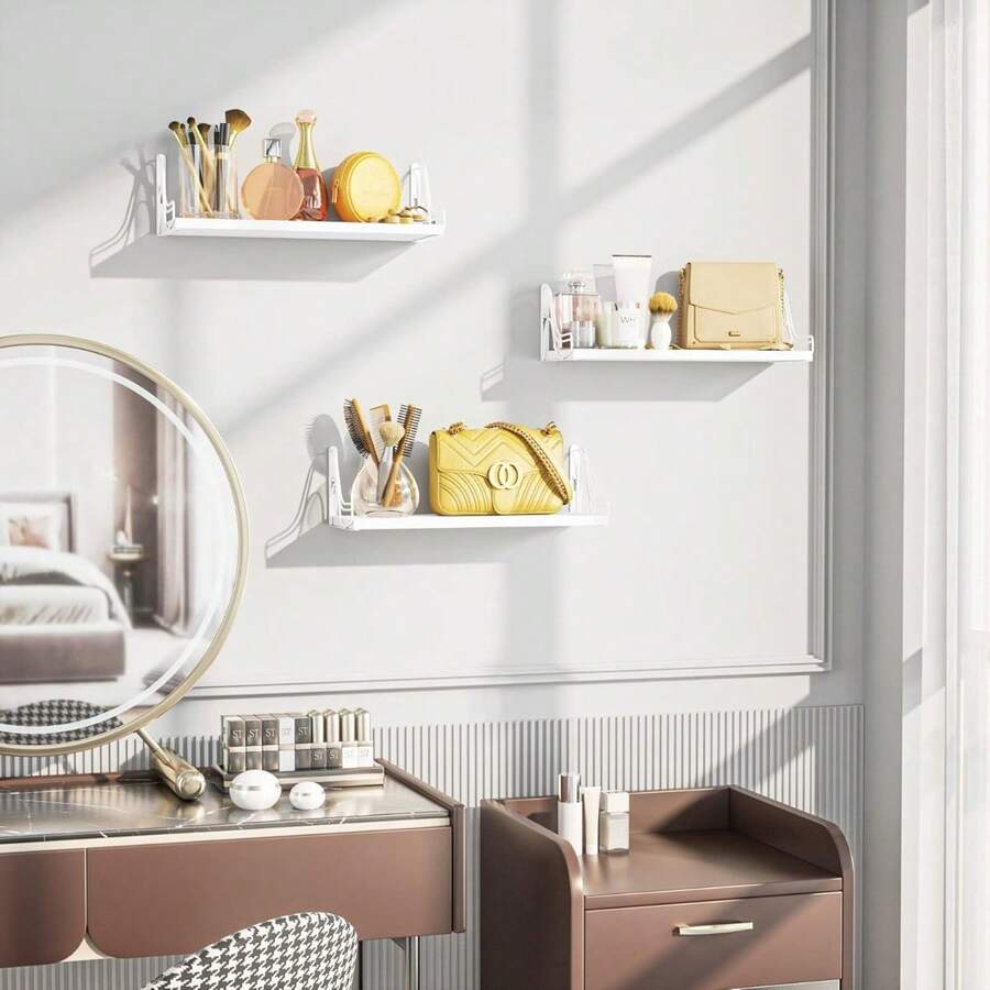 Large Floating Shelves For Wall Book Shelf Set Of 3 With 43.5cm Length