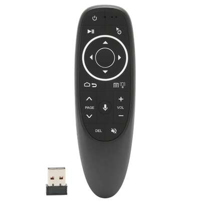 1 pièce, Télécommande rétroéclairée G10S, Télécommande vocale souris de l'air, Télécommande TV avec apprentissage infrarouge, Intégré 6 axes gyroscope, Plug and Play, Pour Android TV Box/PC/Smart TV/Projecteur