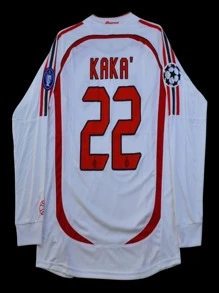Jersey AC Milan Kaka' #22 Retro 2007 Visita - Blanco - Ver 2