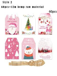 Pink Christmas Cute Snowman Christmas Tree Party Gift Decoration Ornament - Multicolor - View 8
