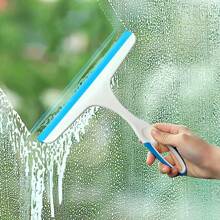 1 pièce Nouveau racloir en verre pour la maison et la salle de bain, nettoyant pour fenêtre de voiture, brosse de nettoyage pour carrelage mural et sol. Décoration de salle de bain, décoration d'automne, retour à l'école