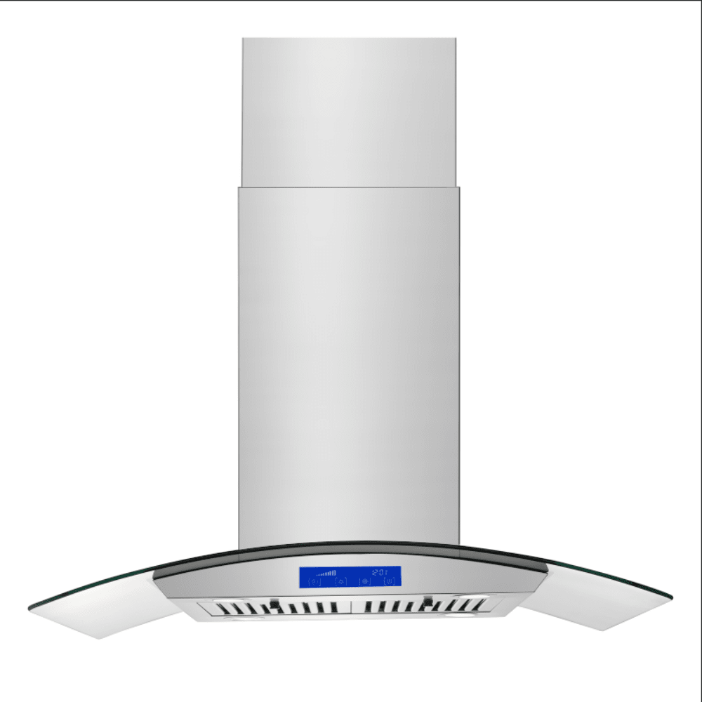 Tieasy Island Range Hood 36 Inch 700 CFM Ceiling Mount Kitchen Stove