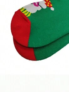 1 Cặp Vớ Mềm Mại Và Thoải Mái Thiết Kế Họa Tiết Giáng Sinh Chất Lượng Cao Cho Cả Nam Và Nữ - Nhiều màu - Xem 5