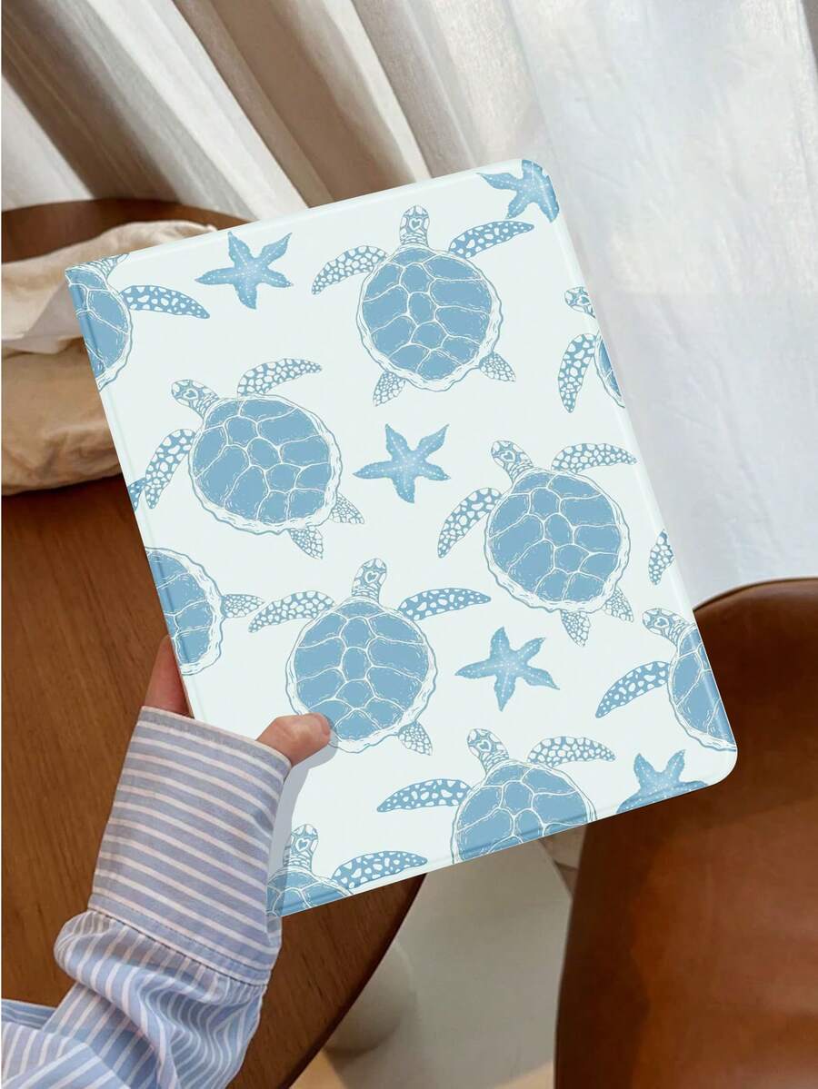 海龟保护壳适用于三星 Galaxy Tab/IPad、IPad 第 9/8/7 代 10.2 英寸、新款 IPad 第 10 代保护套、具有自动唤醒/睡眠功能、四角防摔 - 彩色 - 查看 1