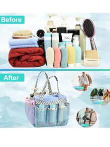 Mesh Storage Bag Handbag Multi-Functional Organizer Bag, Beach & Swimming Pool Shower Mesh Tote