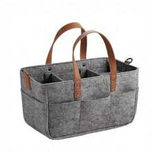 Large Capacity Felt Diaper Storage Bag Maternal Handbag For On-The-Go, Baby Stroller Hitch Bag