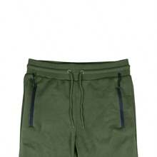 3-Pack Women's Fleece-Lined Jogger Sweatpants With Zipper Side Pockets - Black - Olive - Charcoal - View 3