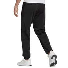 Adidas Pantalones jogger de estilo novio para hombres - Blanco/Negro - Ver 4