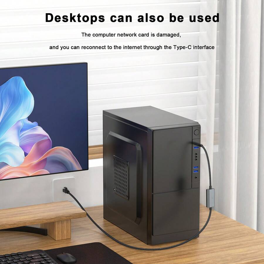 USB To Cable 6.6FT USB 3.0 A Male To RJ45 Male Cord Directly