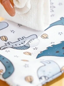 2PCS Dinosaur Print Mini Baby Diaper Nappy Bag Waterproof Storage Bag Baby Shower Family Decorations Gifts