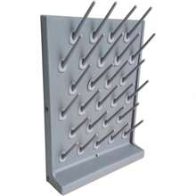 SHZICMY 2 Pack Rack De Secado De Laboratorio 27/52 Pegs Rack De Cristalería De Laboratorio PP Rack De Secado Escritorio De Montaje En Pared Fuente De Laboratorio De Secado Rack De Secado Equipo De Limpieza De Bastidor De Secado Para Utensilio De Laboratorio Escolar (27 Pegs-2PCS) - Dark Grey - View 4
