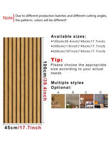 1卷木质条纹图案墙纸，简约VC墙贴卷装家居装饰，装修贴纸撕拉墙板，墙纸，壁纸，春季装饰用品让您的家焕然一新，拉玛装饰贴纸 - 彩色 - 查看 7