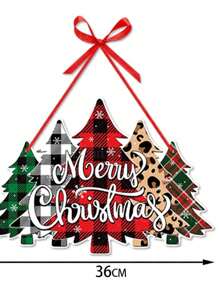 1 件圣诞派对装饰门挂，创意前门装饰，适用于圣诞派对用品和新年装饰、万圣节、万圣节装饰 - 彩色 - 查看 14