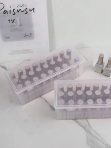 klimonla 1 hộp đựng sơn móng tay trong suốt dung tích lớn, chất liệu acrylic, hộp dụng cụ bằng nhựa trong suốt, hộp đựng dụng cụ làm móng, hộp đựng trang sức, túi đựng mỹ phẩm, hộp đựng đồ du lịch, túi trang điểm, đồ dùng cần thiết khi đi du lịch, hộp đựng mỹ phẩm, túi trang điểm, túi đựng đồ vệ sinh cá nhân, hộp đựng đồ để bàn, túi trang điểm, túi đựng mỹ phẩm, hộp đựng mỹ phẩm, túi trang điểm, hộp đựng trang sức, hộp đựng cọ trang điểm, hộp đựng nước hoa, túi đựng mỹ phẩm, quà tặng cho nữ, quà Giáng sinh, quà tặng sáng tạo cho nữ, trang trí phòng. - Trong sáng - Xem 3