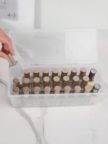 klimonla 1 hộp đựng sơn móng tay trong suốt dung tích lớn, chất liệu acrylic, hộp dụng cụ bằng nhựa trong suốt, hộp đựng dụng cụ làm móng, hộp đựng trang sức, túi đựng mỹ phẩm, hộp đựng đồ du lịch, túi trang điểm, đồ dùng cần thiết khi đi du lịch, hộp đựng mỹ phẩm, túi trang điểm, túi đựng đồ vệ sinh cá nhân, hộp đựng đồ để bàn, túi trang điểm, túi đựng mỹ phẩm, hộp đựng mỹ phẩm, túi trang điểm, hộp đựng trang sức, hộp đựng cọ trang điểm, hộp đựng nước hoa, túi đựng mỹ phẩm, quà tặng cho nữ, quà Giáng sinh, quà tặng sáng tạo cho nữ, trang trí phòng. - Trong sáng - Xem 4